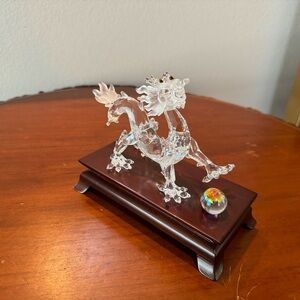 Swarovski crystal dragon Zodiac figurine.